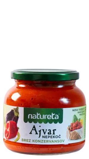 Ajvar no picante Natureta. Ajvar Nepekoč.