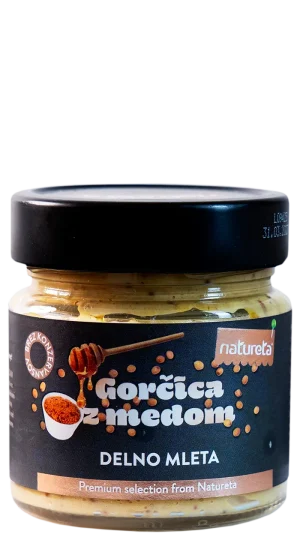 Mostaza con miel Natureta. Gorčica z medom.